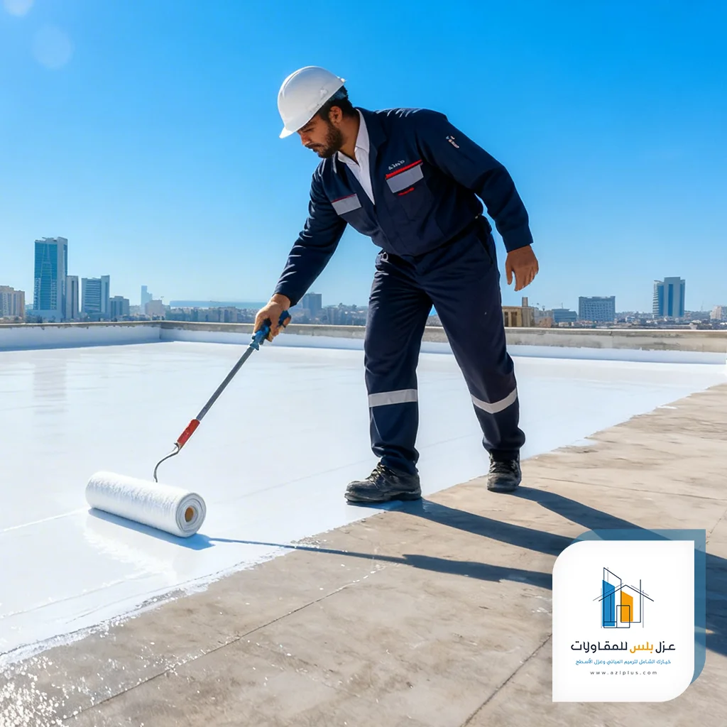 تركيب عوازل اسطح مائية